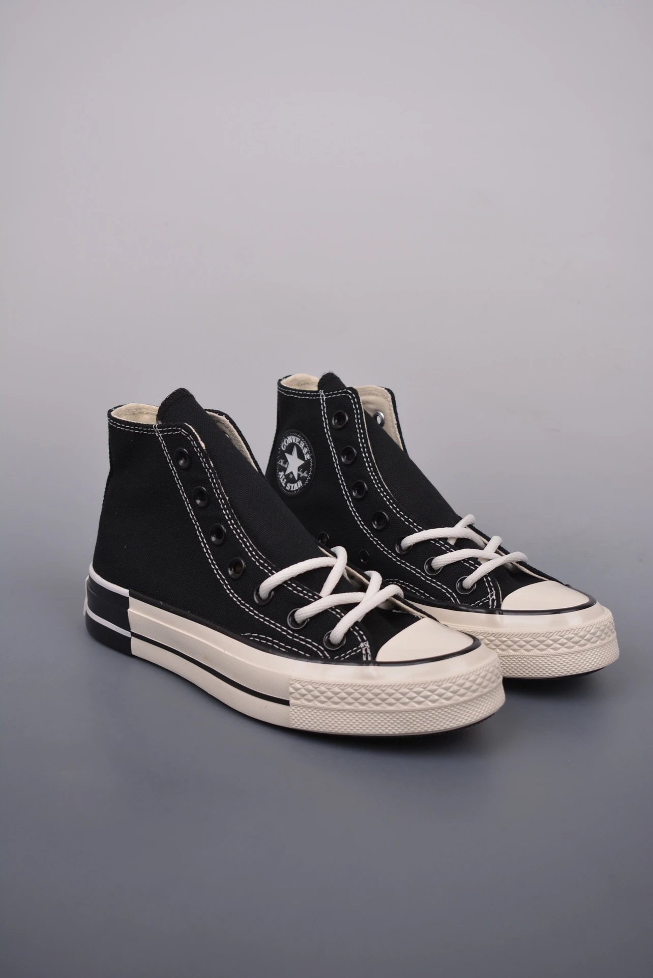 Converse Black Platform High Top Canvas Sneakers