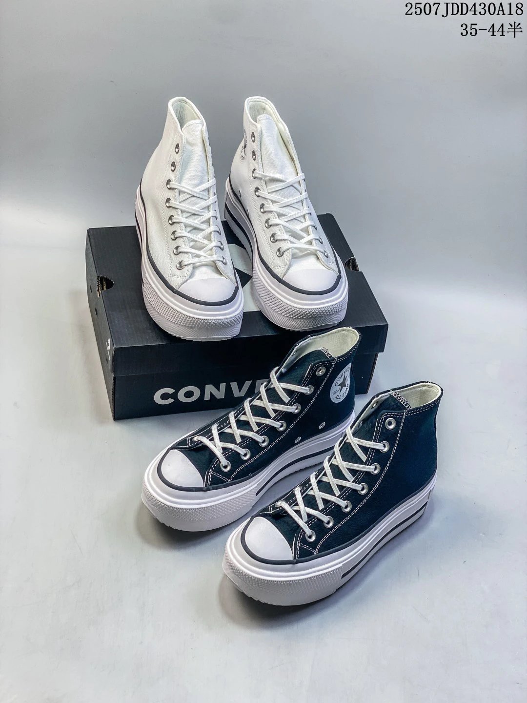 Converse All Star Black Platform High Top Canvas Sneakers