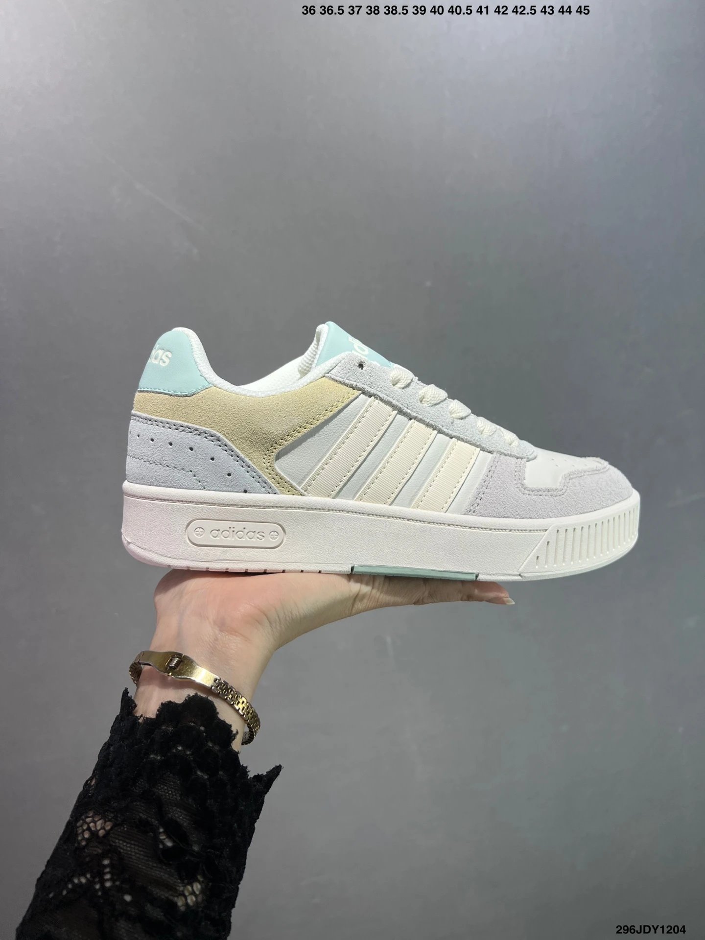Adidas Rivalry Low Cream White Mint Suede Skate Sneakers