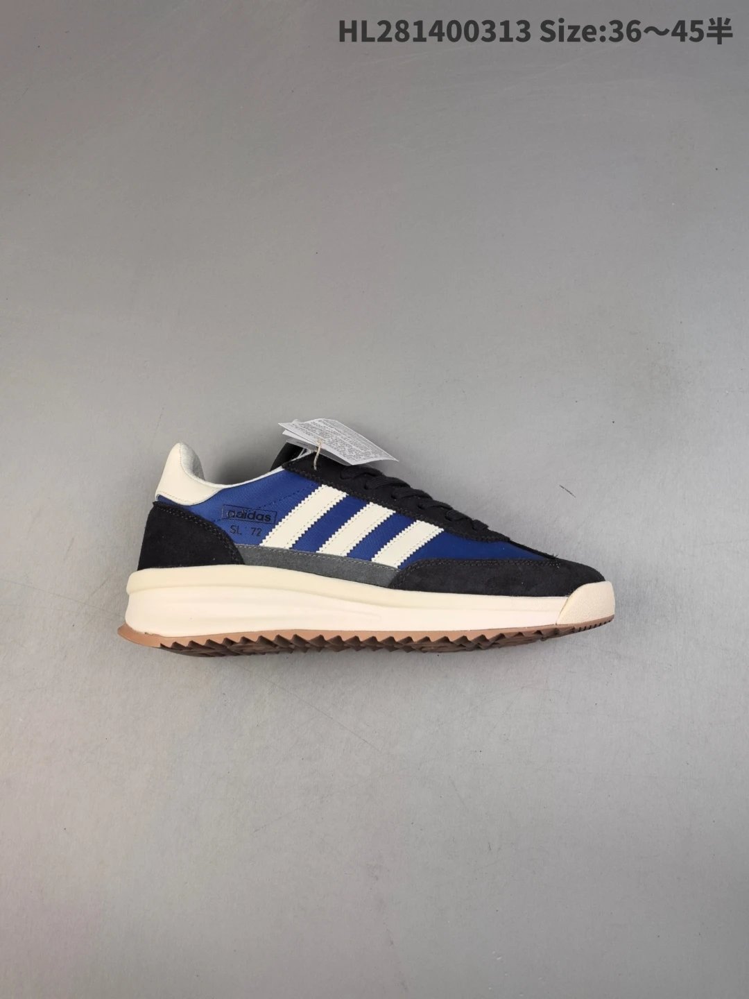 Adidas SL 72 Blue Black Retro Gum Sole Sneakers