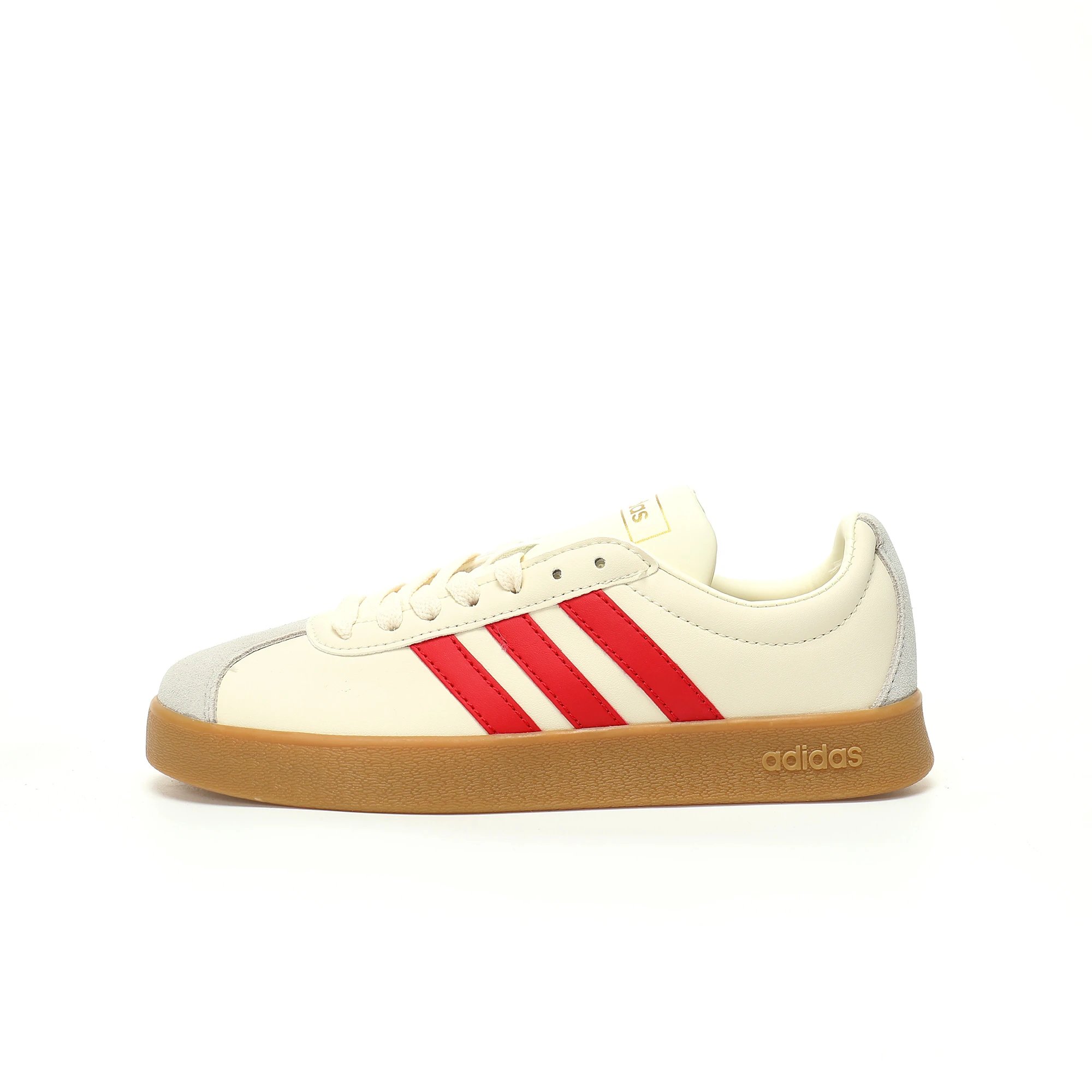 Adidas Retro Low Top Cream Red 3-Stripes Gum Sneakers