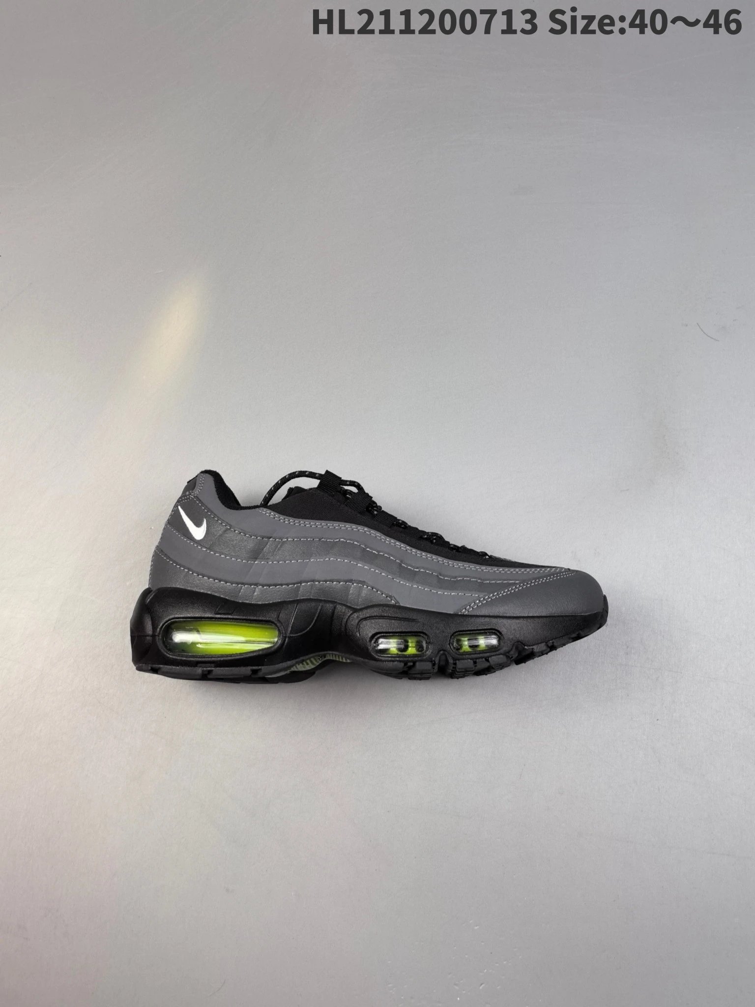 Nike Air Max 95 Gray Neon Reflective Running Shoes