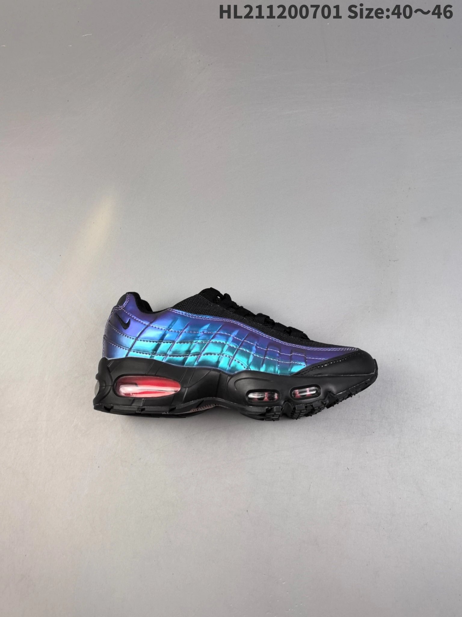 Nike Air Max 95 Black Purple Gradient Running Shoes