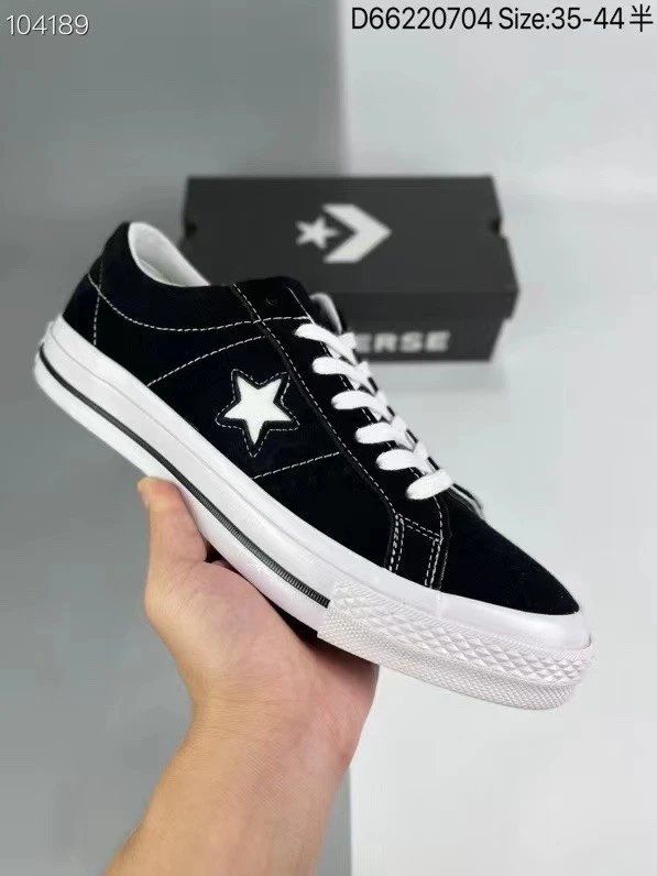 Converse One Star Black Suede Low Top Skate Shoes