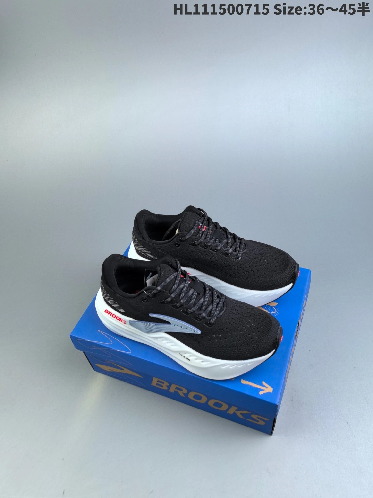 Brooks Black Purple Cushioned Mesh Running Shoes
