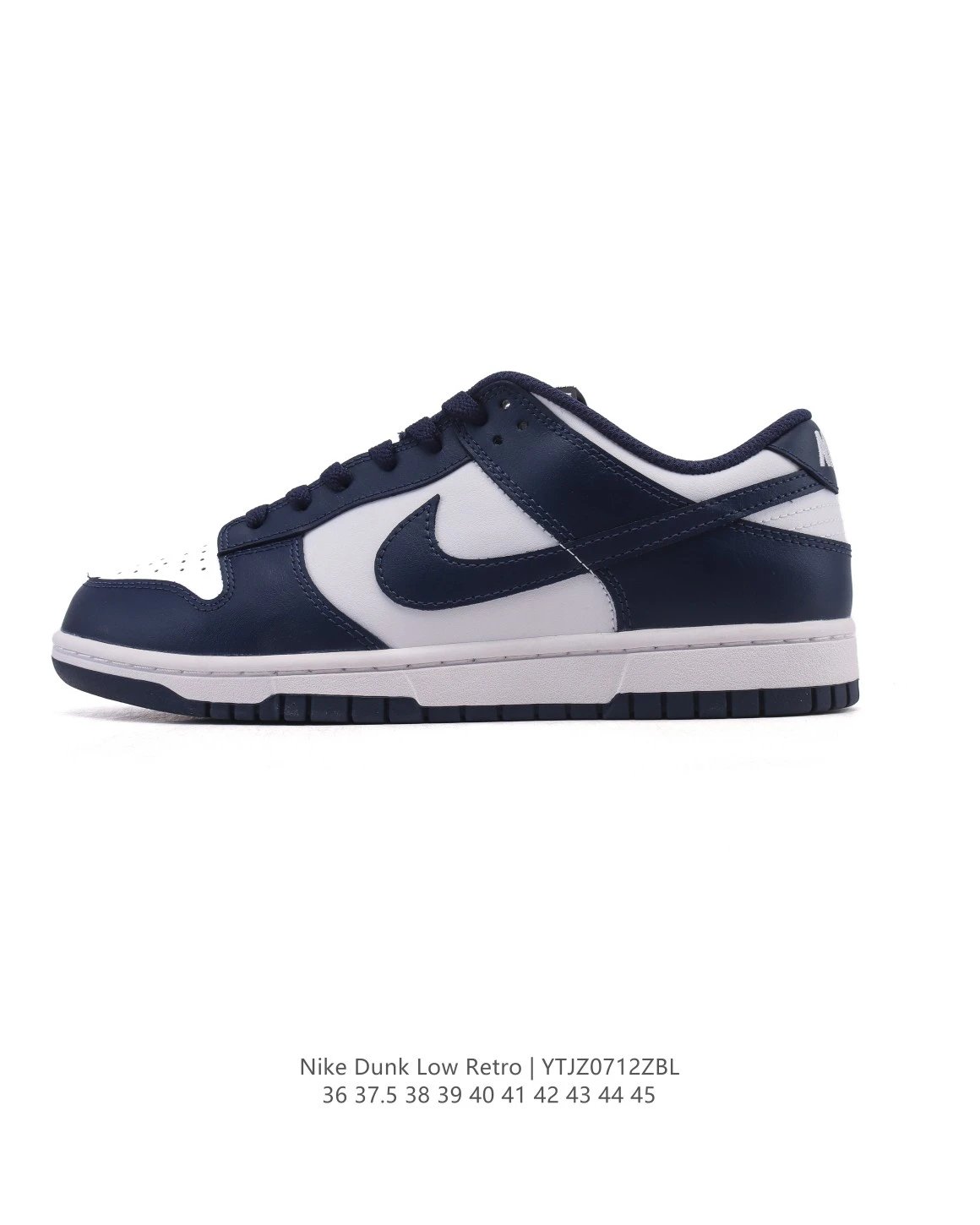 Nike Dunk Low Retro Navy White Skate Sneakers