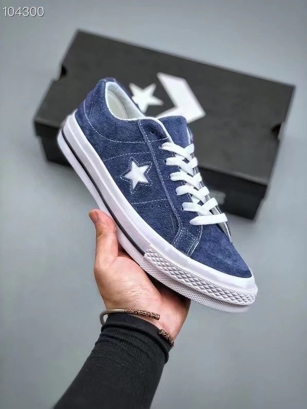 Converse One Star Navy Suede Low-Top Skate Shoes