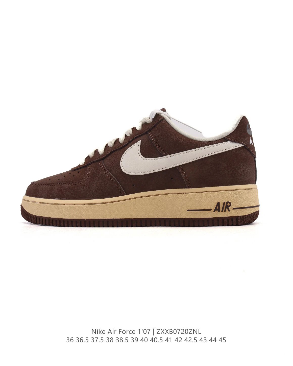 Nike Air Force 1 '07 Chocolate Brown Suede Sneakers