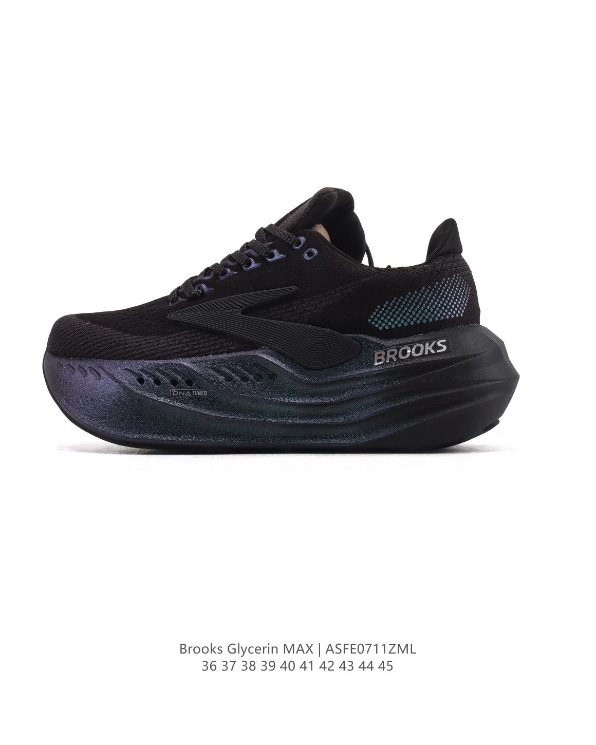 Brooks Glycerin MAX Black Mesh Cushioned Running Shoes