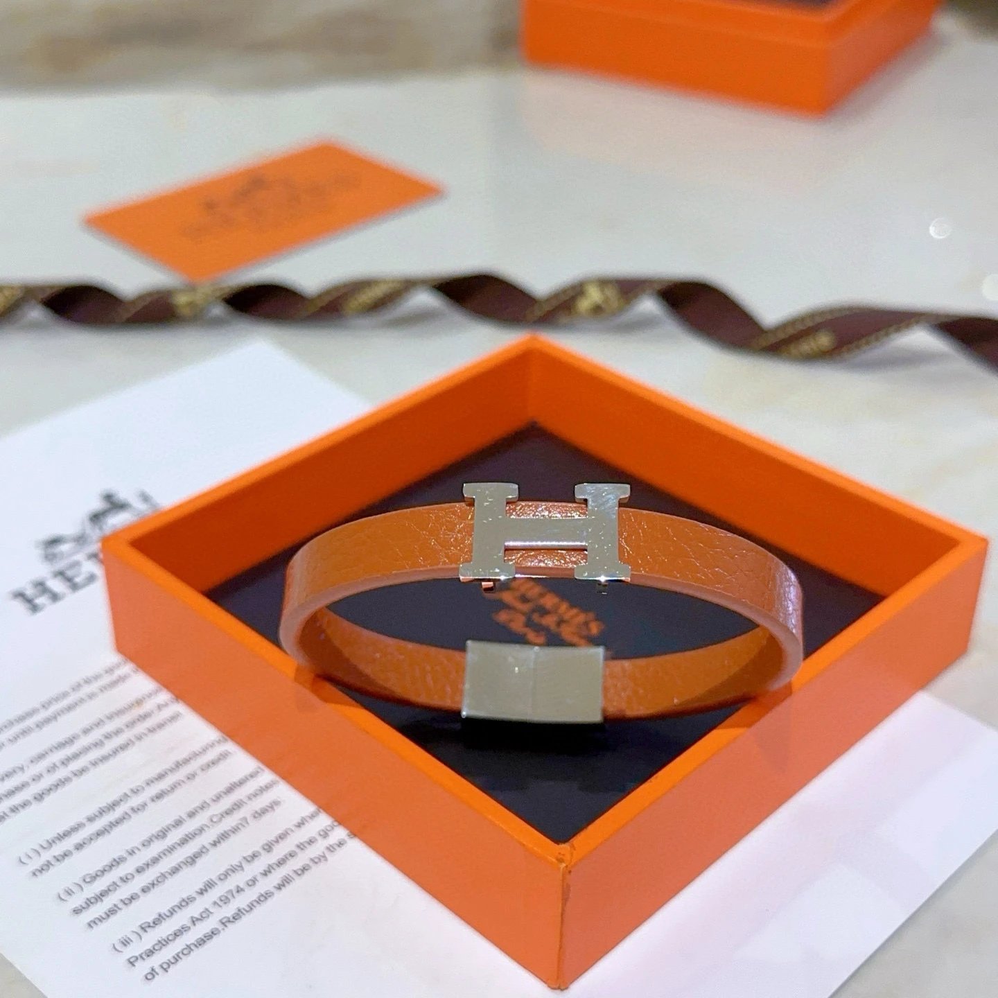 Hermès Orange Silk Equestrian Scarf Unisex Luxury Accessory
