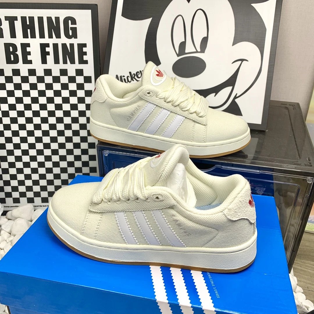 Adidas Black White 3-Stripe Unisex Casual Sneakers