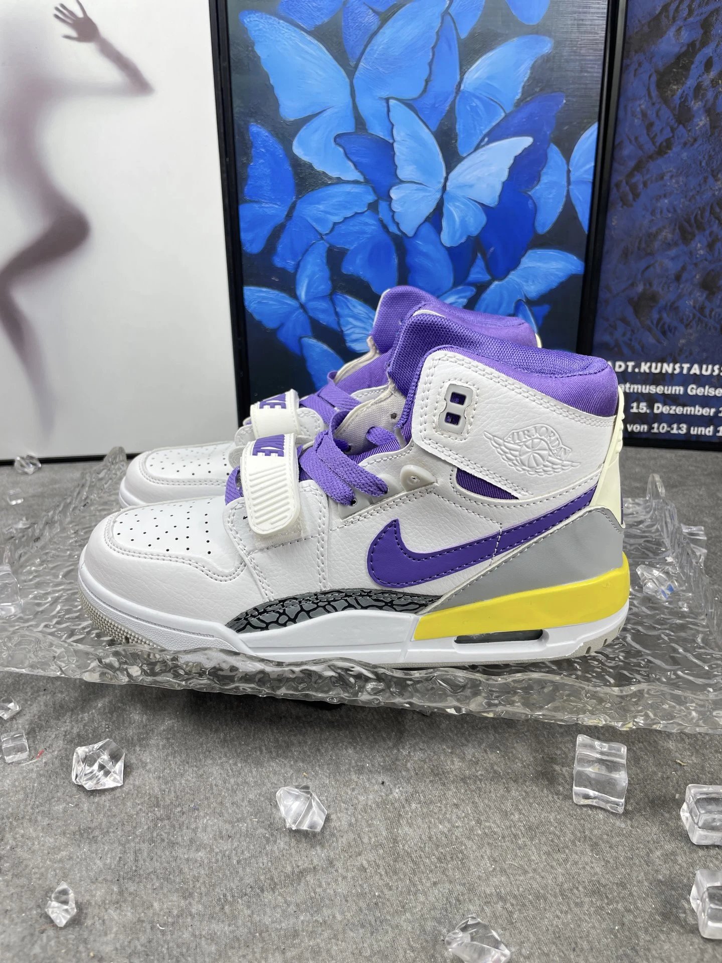 Nike Air Jordan Legacy 312 White Purple Yellow Sneakers