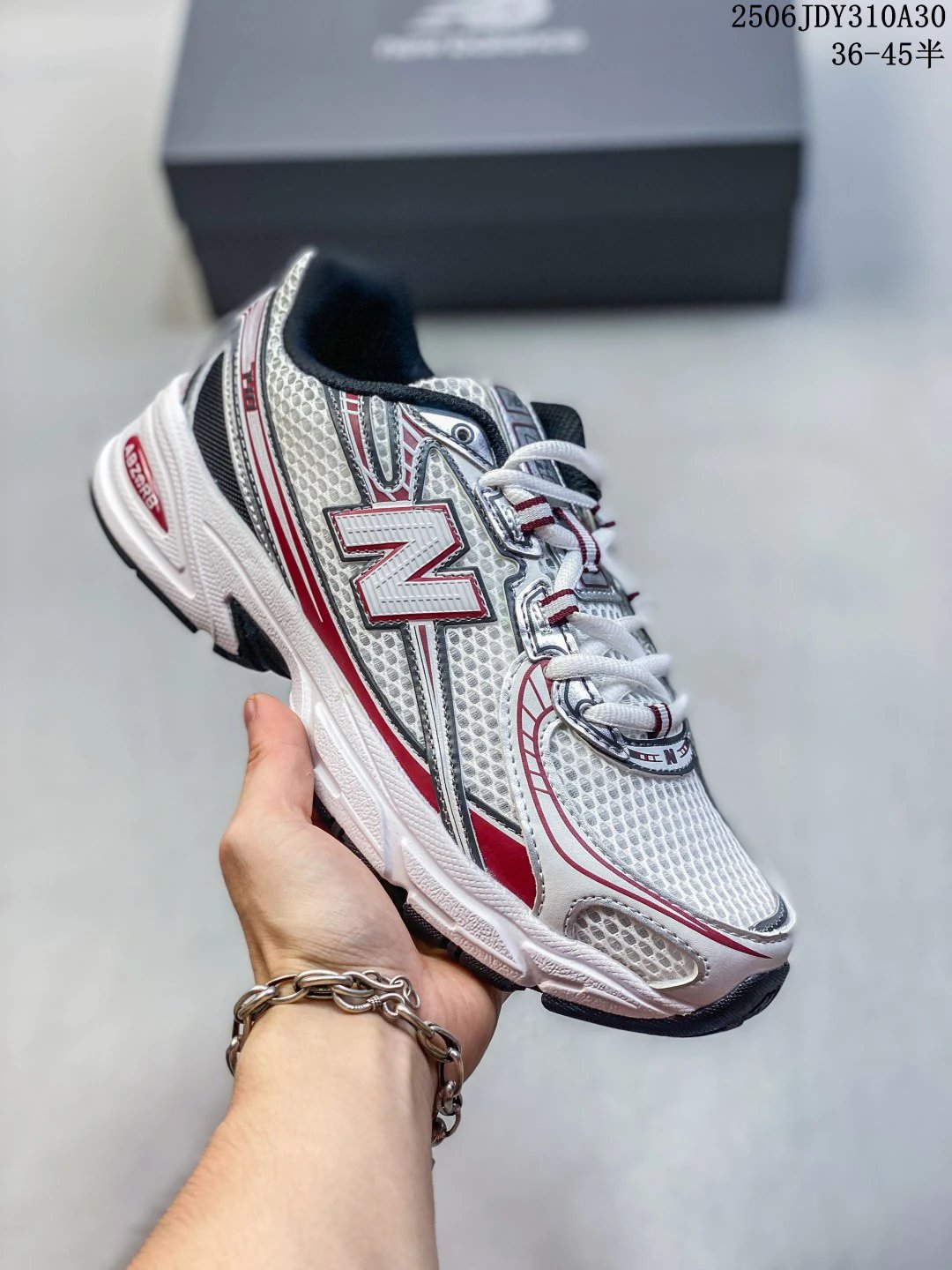New Balance 530 Silver White Red Retro Running Shoes