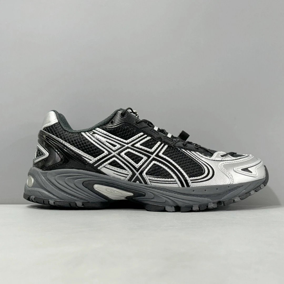 ASICS Classic White Mesh Leather Running Shoes