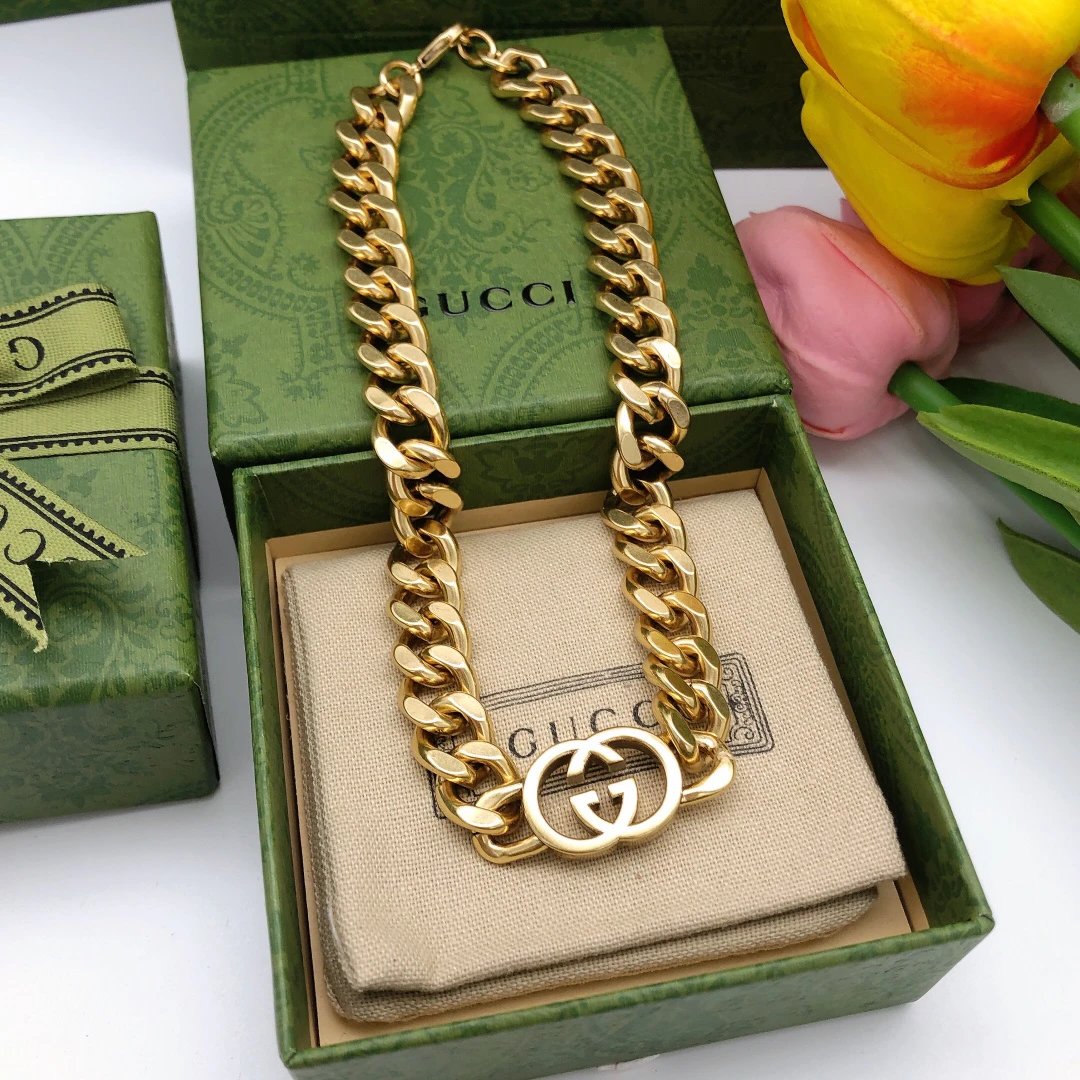Gucci Lago Brown Leather GG Monogram Shoulder Bag