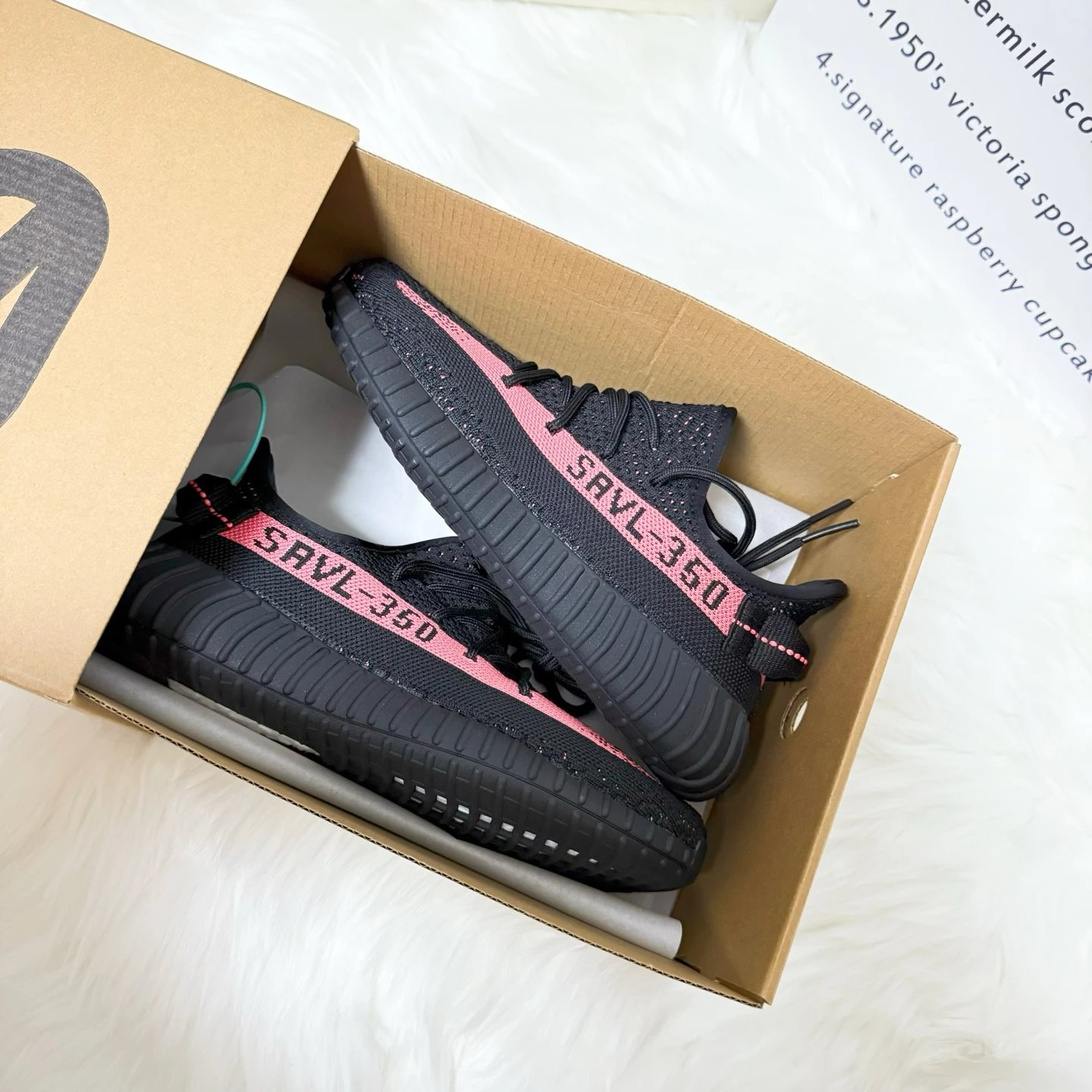 Yeezy Boost 350 V2 Black Pink Primeknit Unisex Sneakers