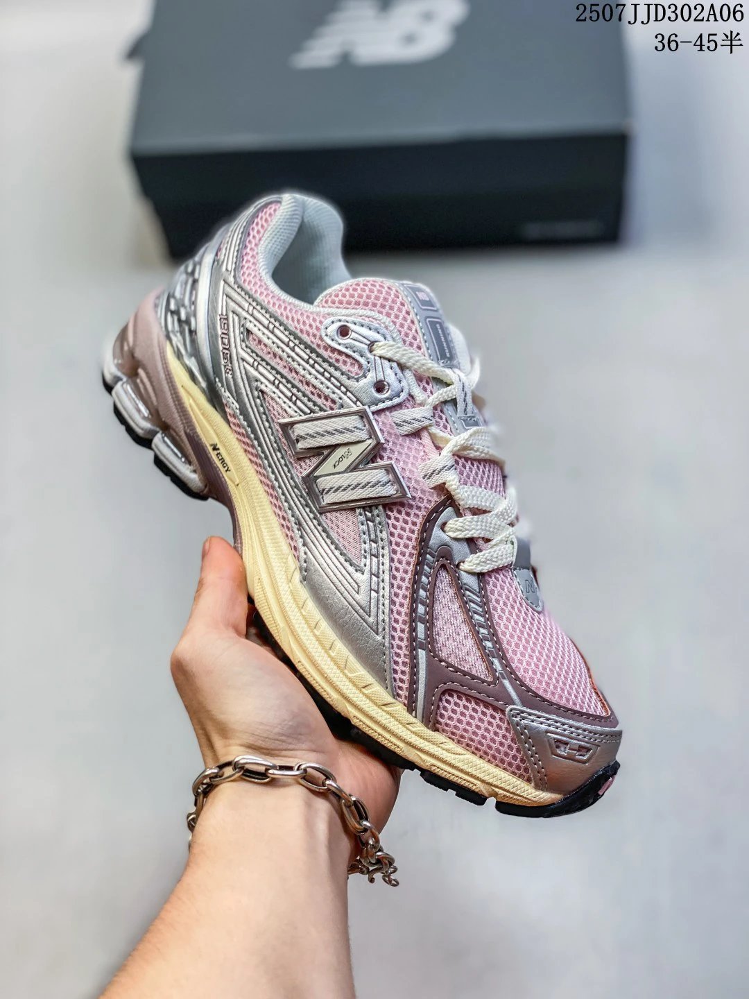 New Balance 1906R Pink Grey Silver Retro Running Shoes