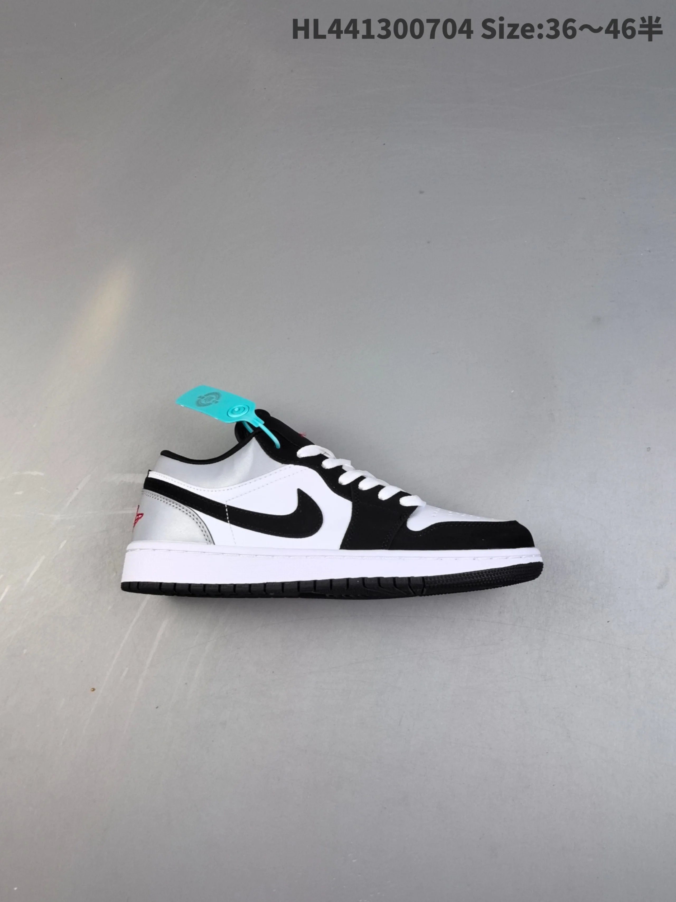 Air Jordan AJ1 Low Panda Black White Leather Sneakers
