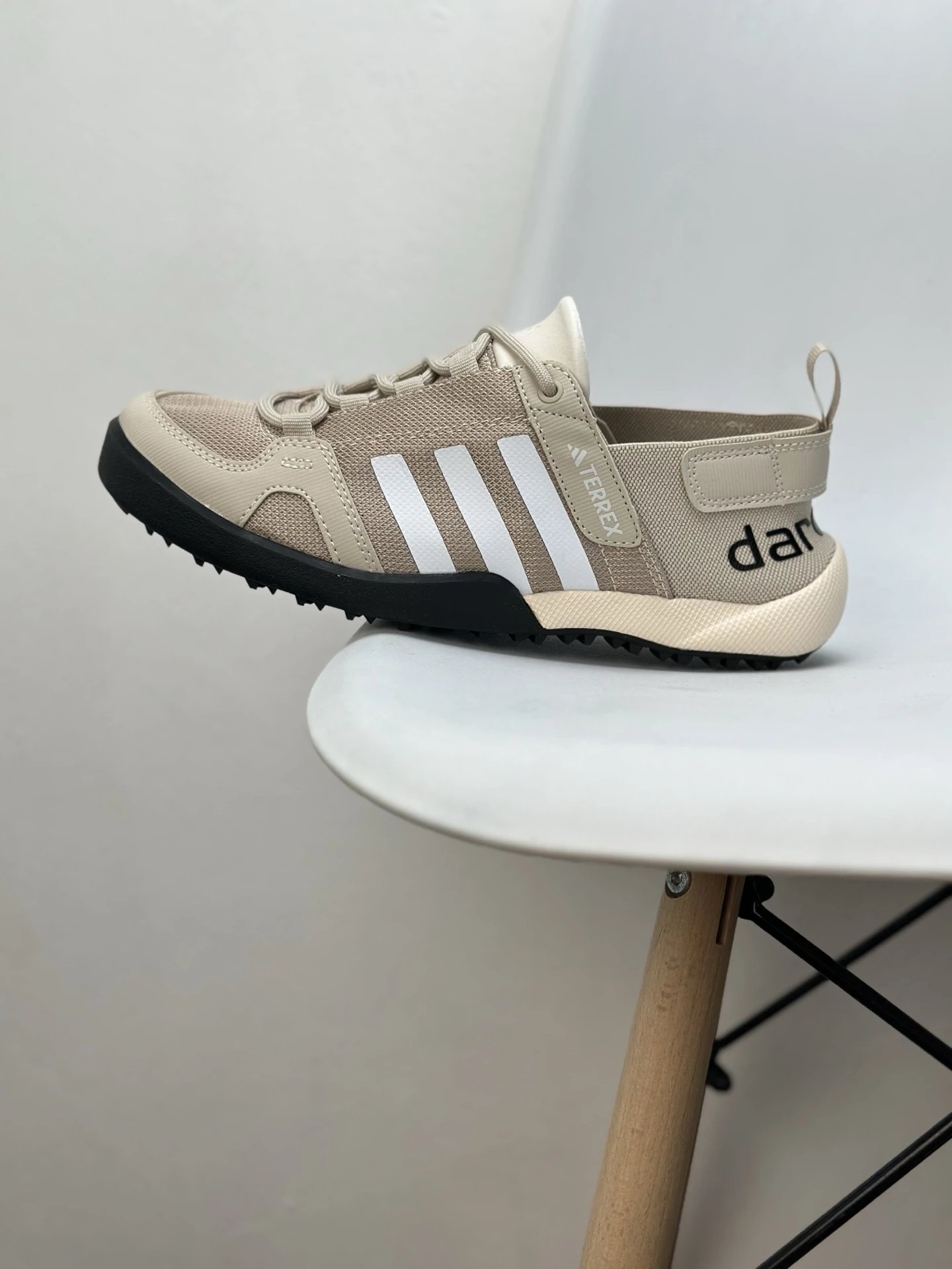 Adidas Terrex Beige Mesh Water Hiking Trail Shoes