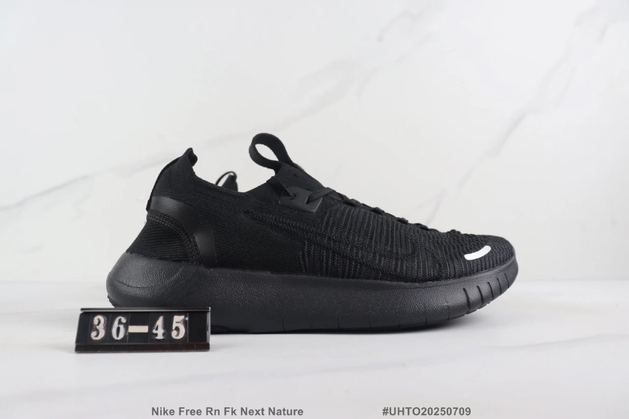 Nike Free RN FK Next Nature Black Flyknit Running Shoes