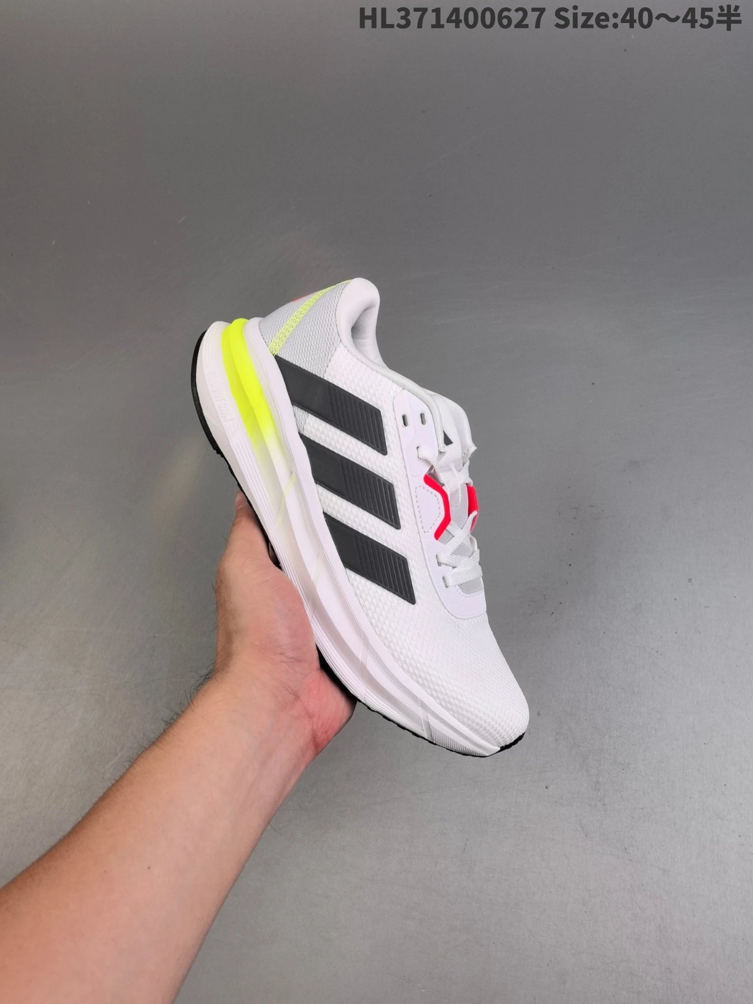 Adidas Duramo SL White Black Neon Running Shoes