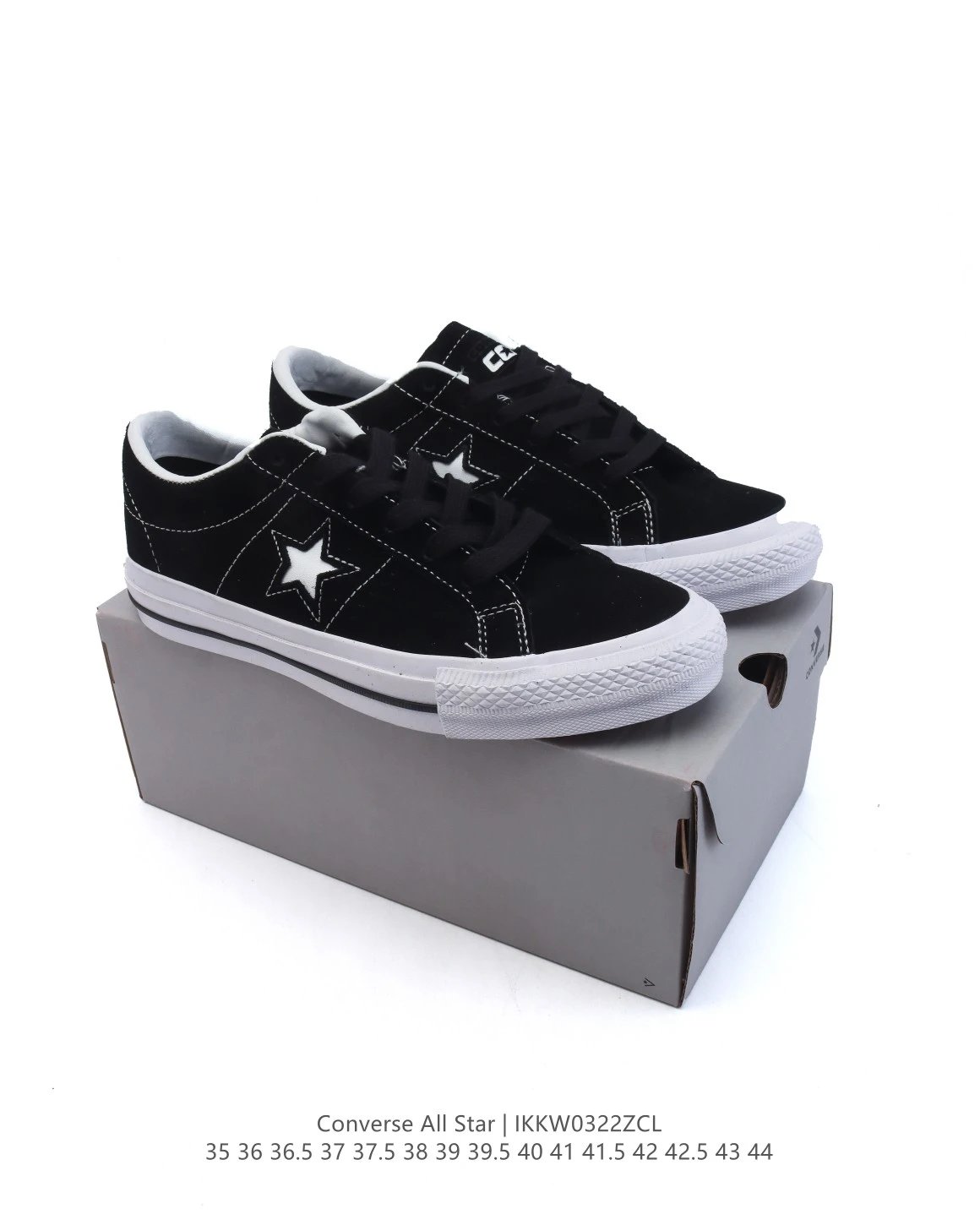 Converse One Star Black Low Top Canvas Skate Shoes