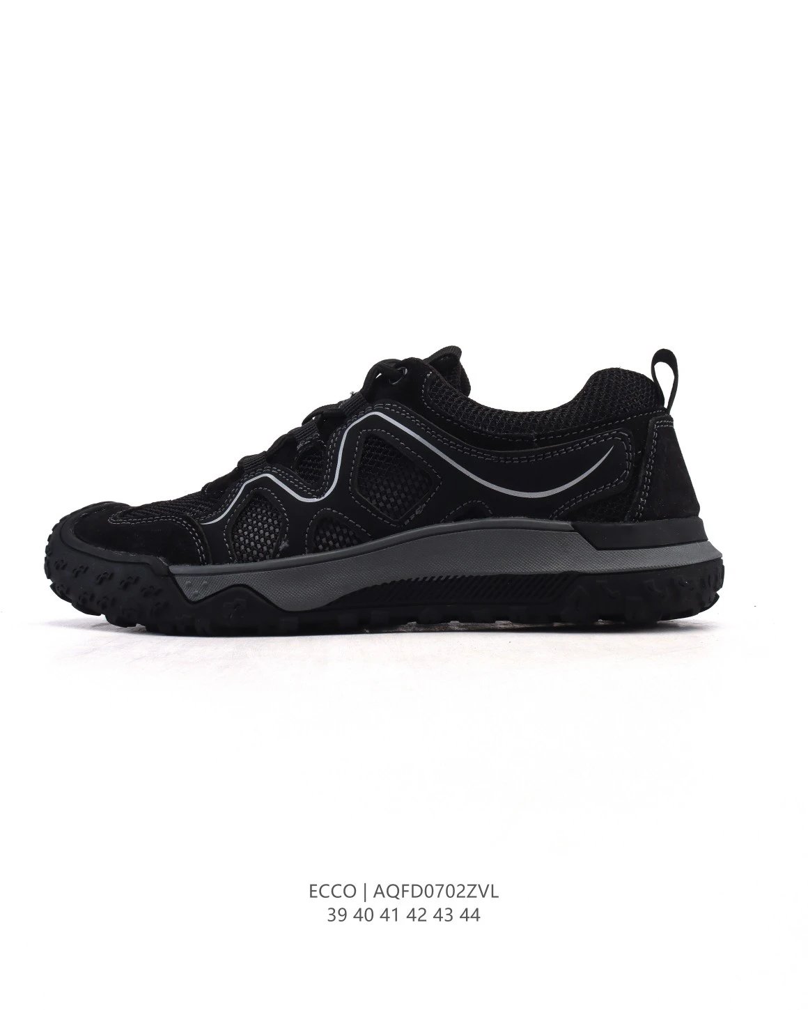 Ecco Black Outdoor Hiking Sneakers Non-Slip Sole