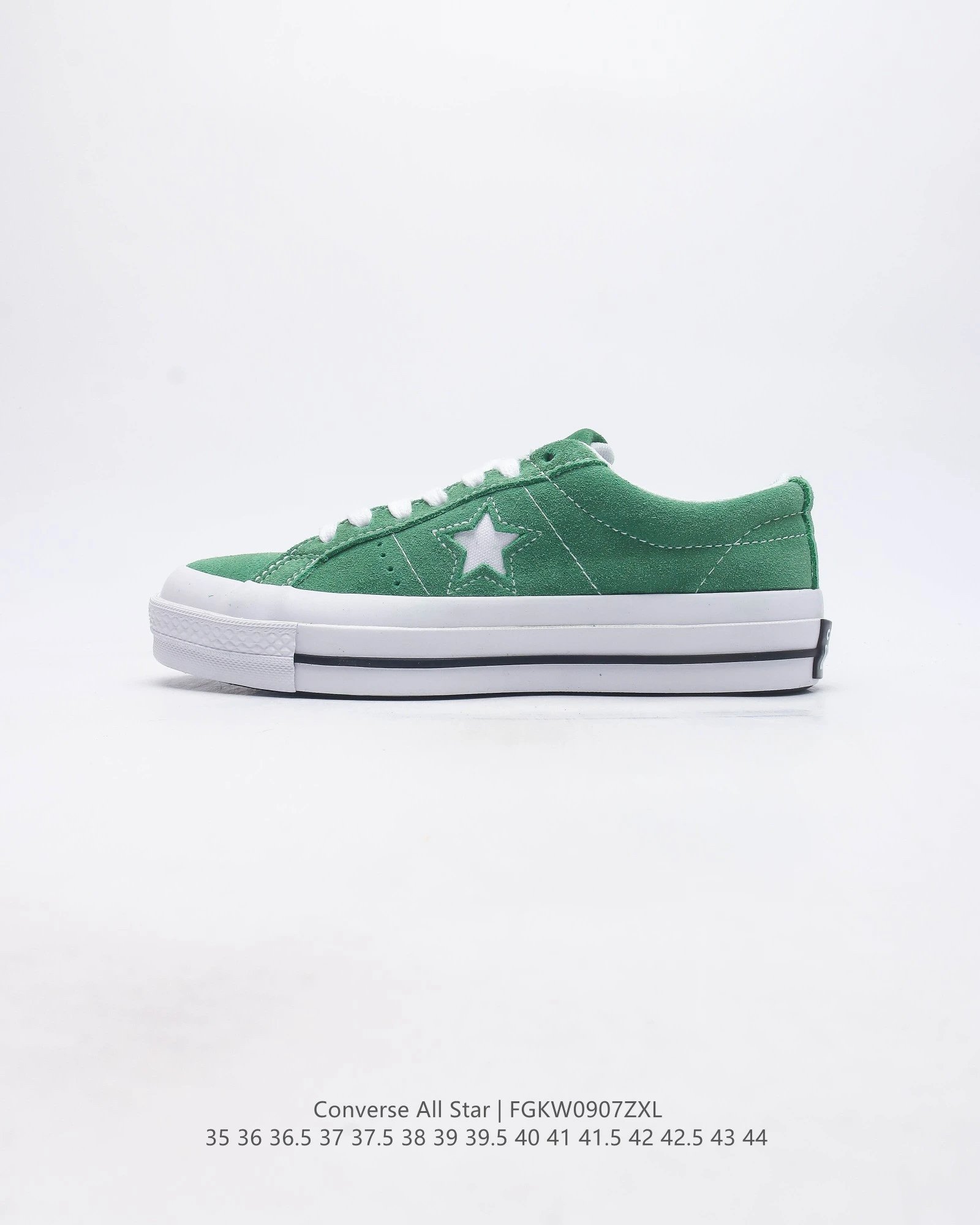Converse All Star Green Platform Low Top Canvas Sneakers