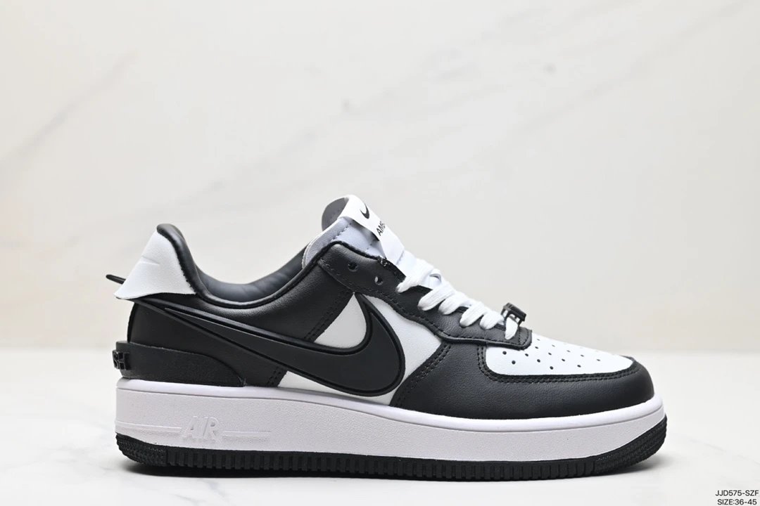 Nike Air Force 1 Low Panda Leather Sneakers