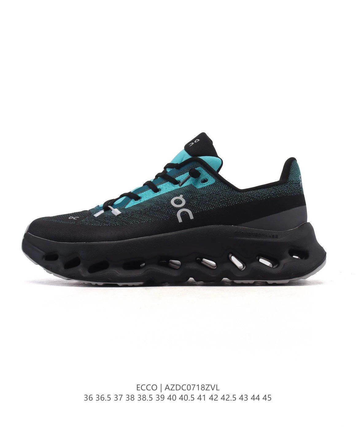 ON Biom C Black Teal Mesh Running Sneakers
