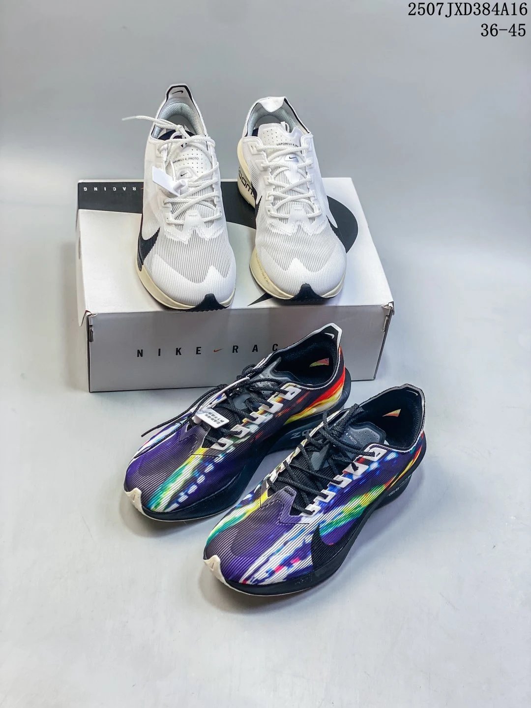 Nike Vaporfly 4 Proto Black Purple Rainbow Running Shoes