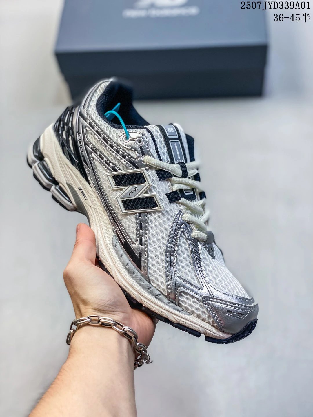 New Balance 1906R Silver Gray Mesh Running Shoes
