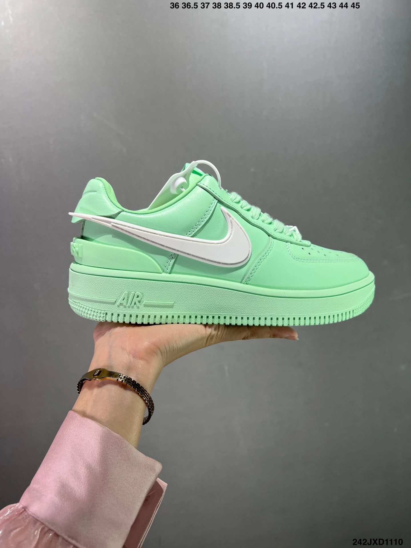 Nike Air Force 1 Mint Green Low Top Sneakers