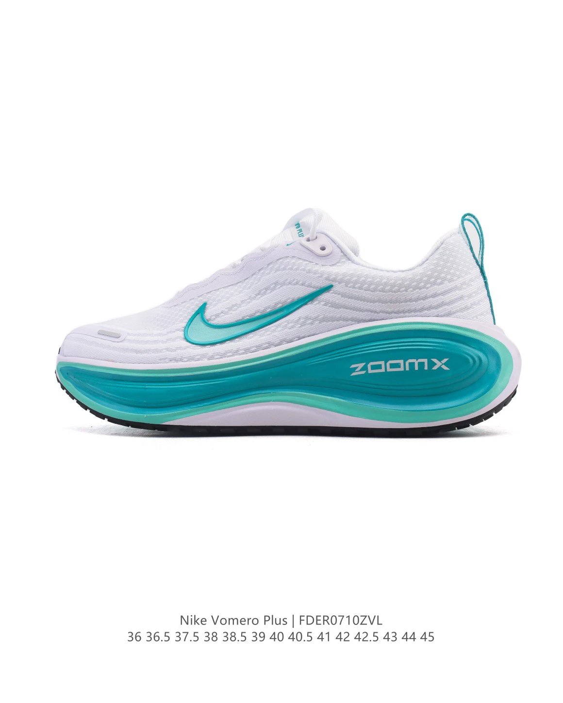 Nike Vomero Plus ZoomX White Blue Running Shoes