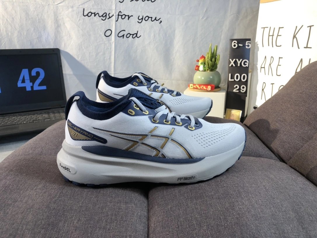 Asics Gel-Kayano Light Blue Running Shoes Men Women