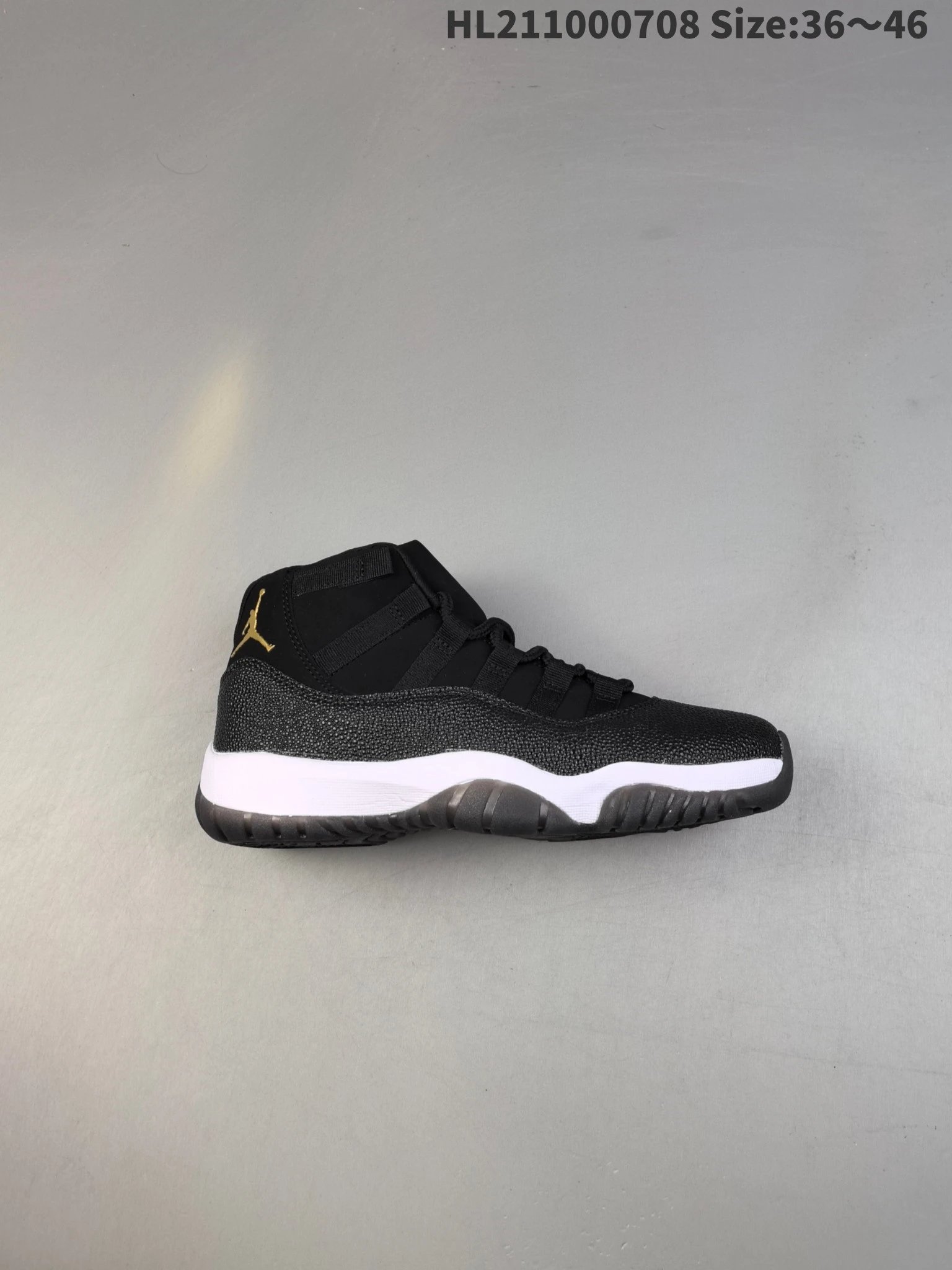 Air Jordan 11 Retro Black Gold High Top Basketball Shoes
