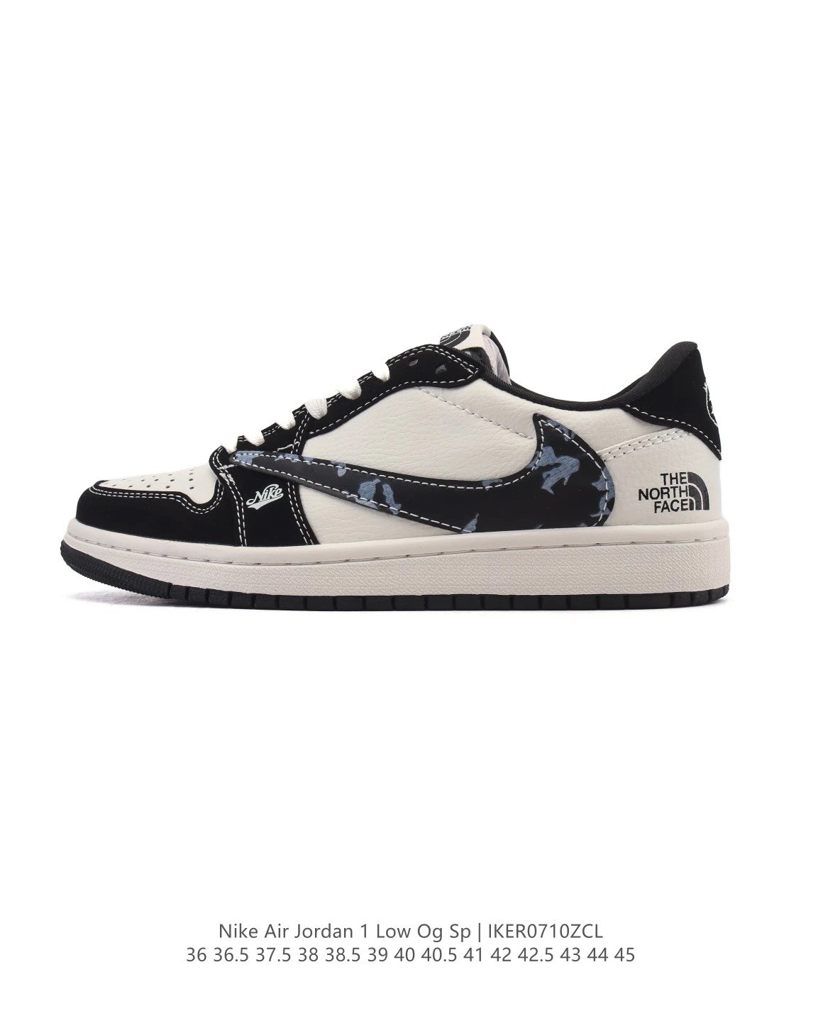 Air Jordan 1 Low OG SP Beige Black Camo Sneakers