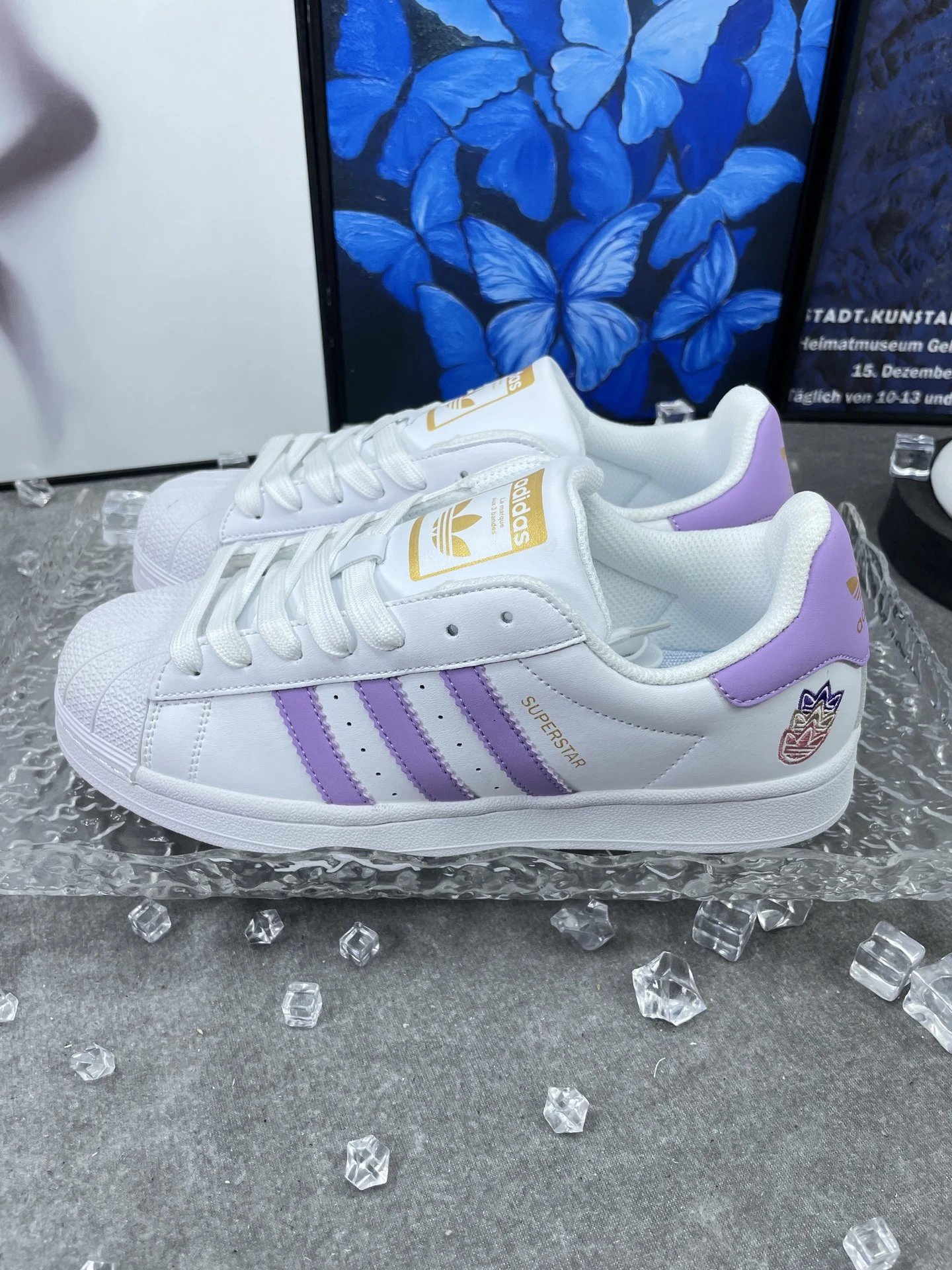Adidas Classic Black White 3-Stripe Low-Top Sneakers