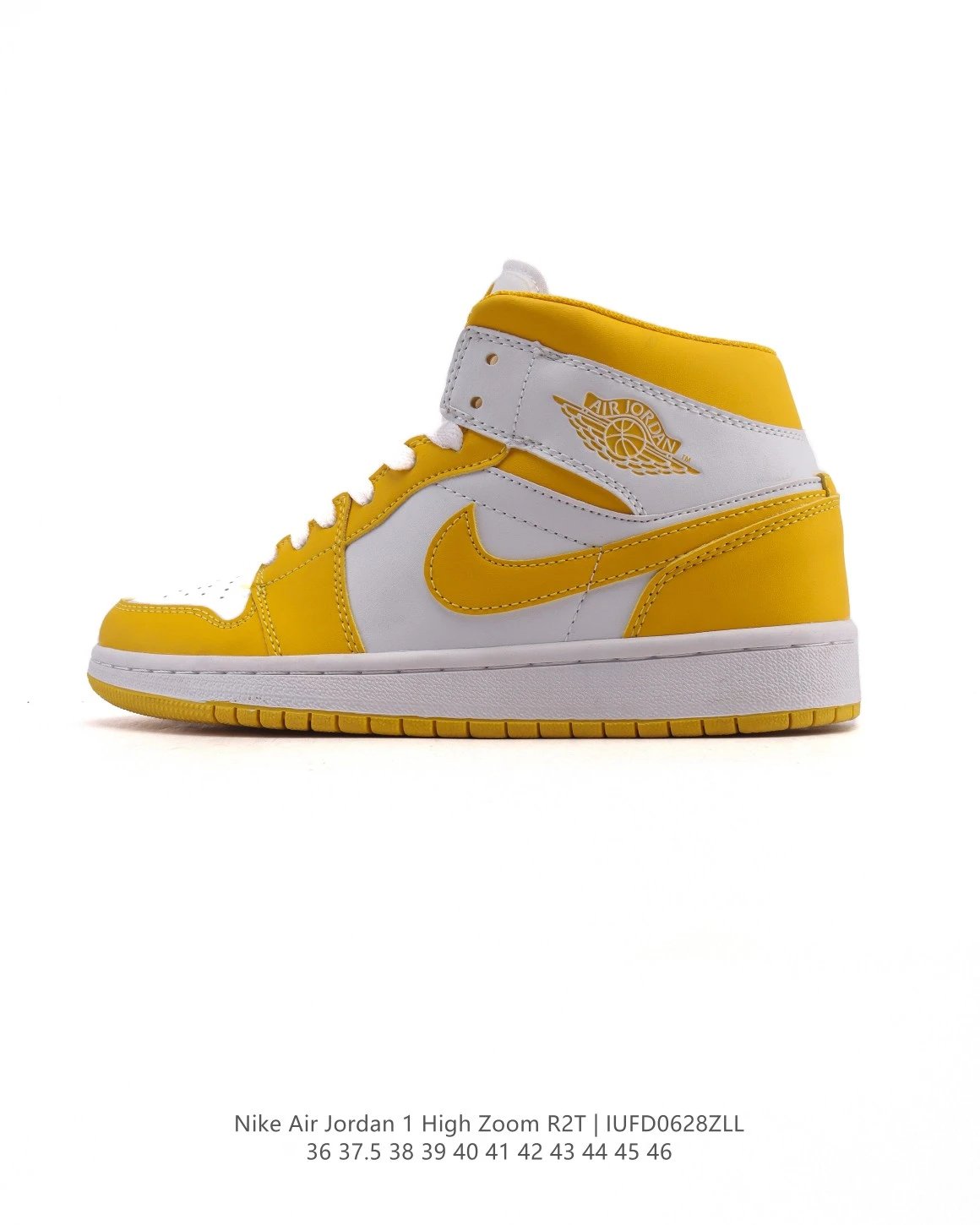 Nike Air Jordan 1 High Zoom R2T Yellow White Sneakers