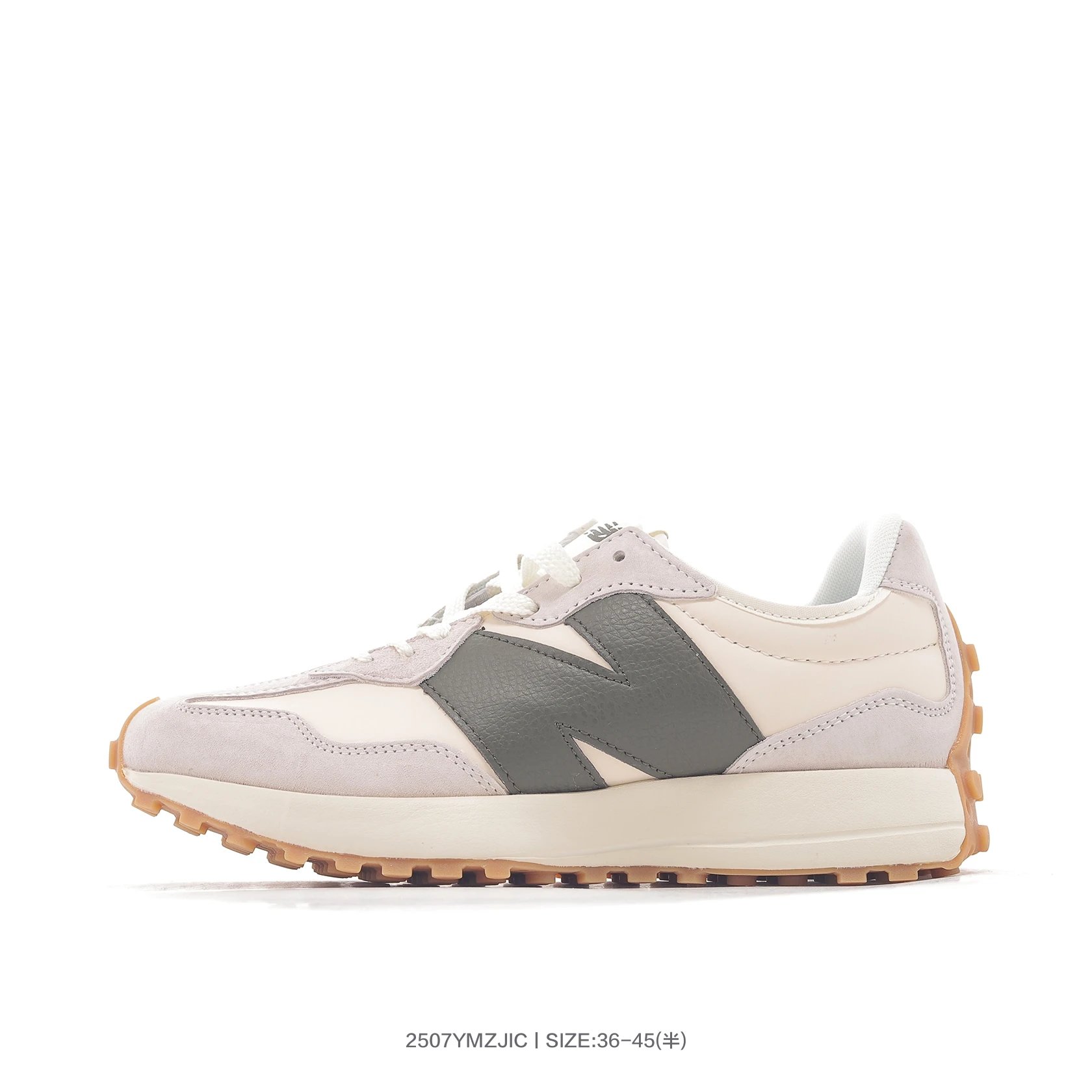 New Balance 327 Beige Gray Retro Running Shoes