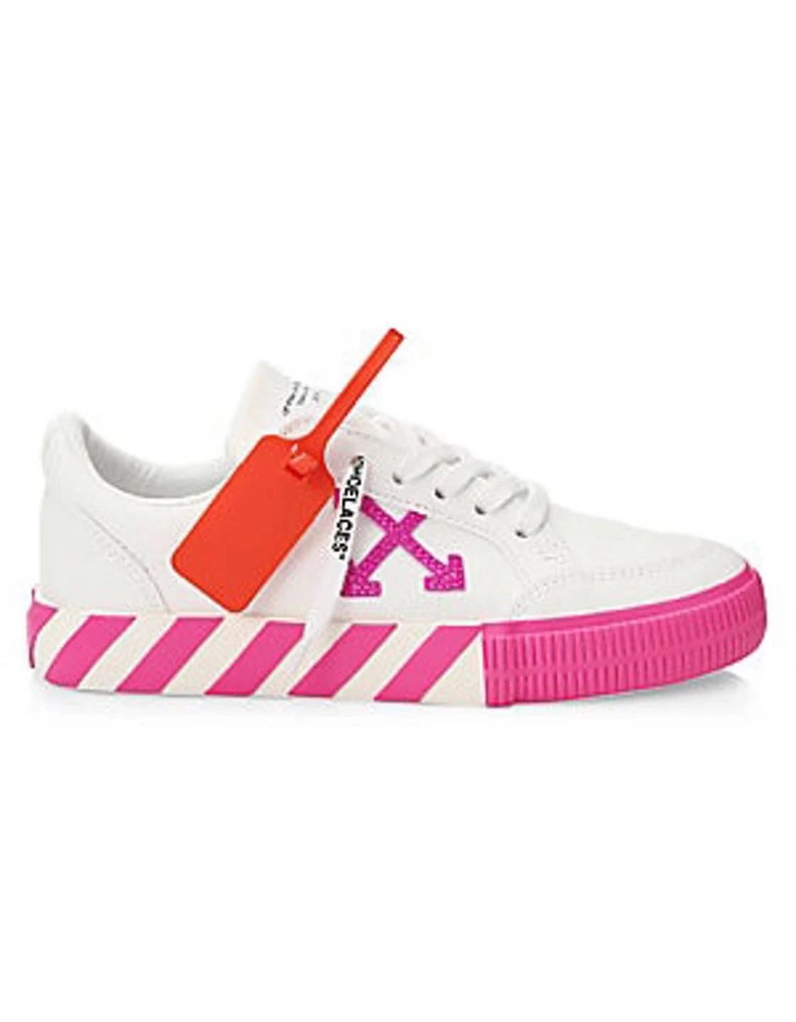Off-White Arrow White Leather Low-Top Sneakers