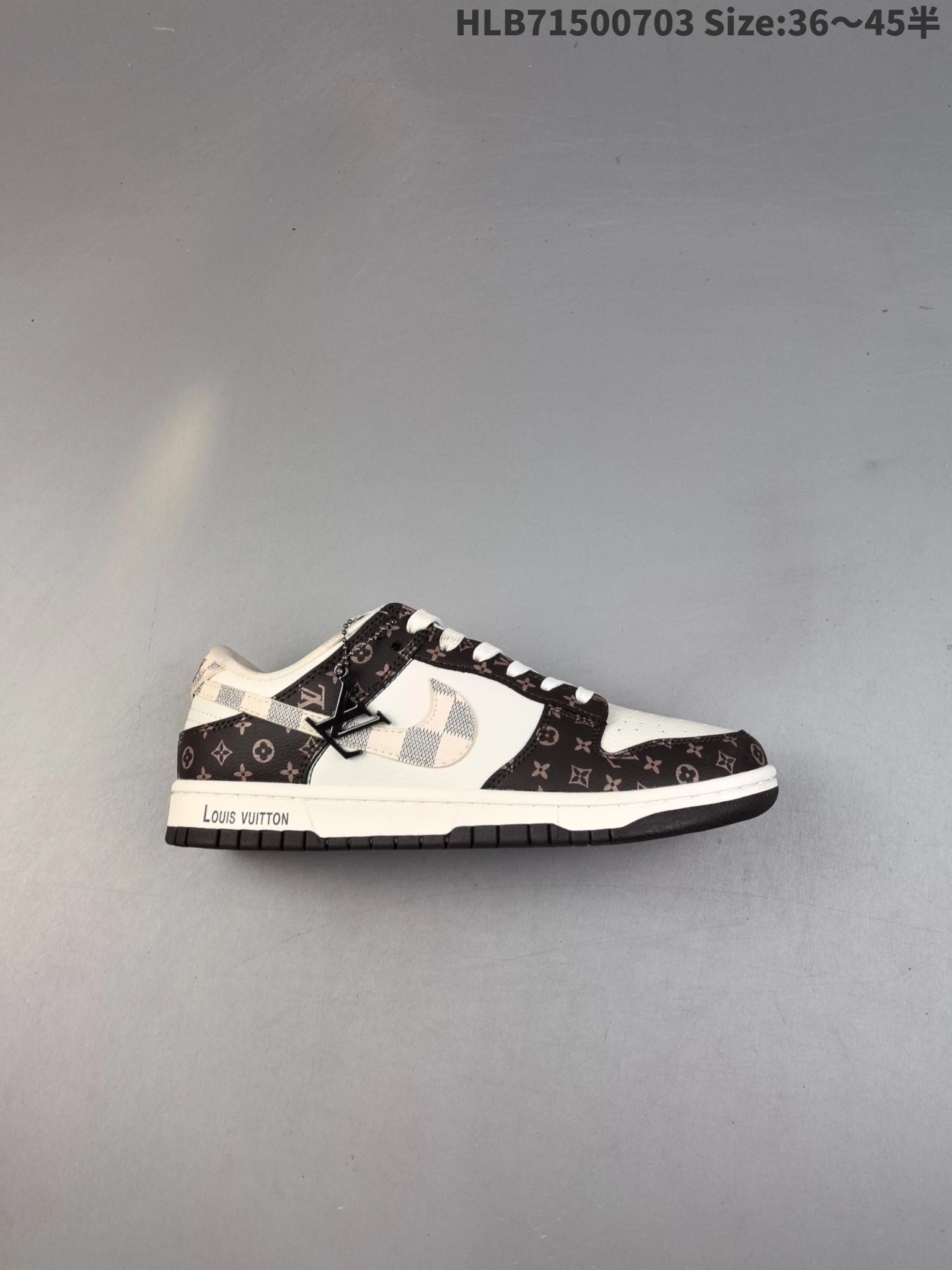 Louis Vuitton Brown White Monogram Low-Top Sneakers