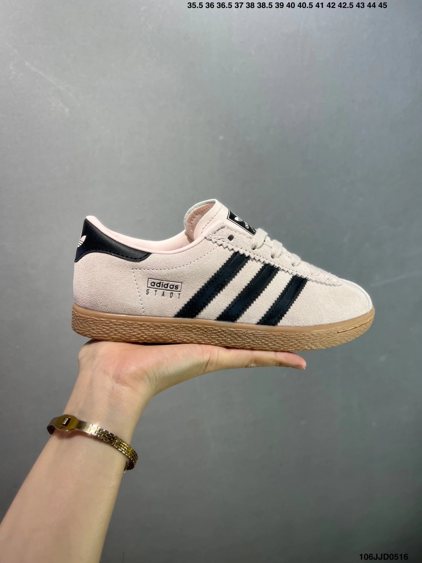 Adidas STADT Cream White Suede Gum Sole Skate Shoes