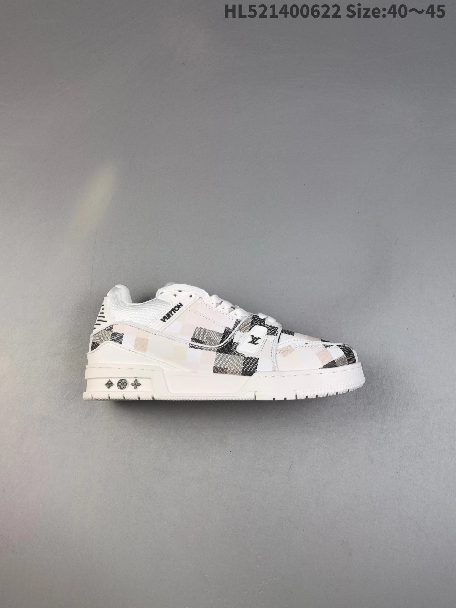 Louis Vuitton Black Monogram Jacquard Low Top Sneakers