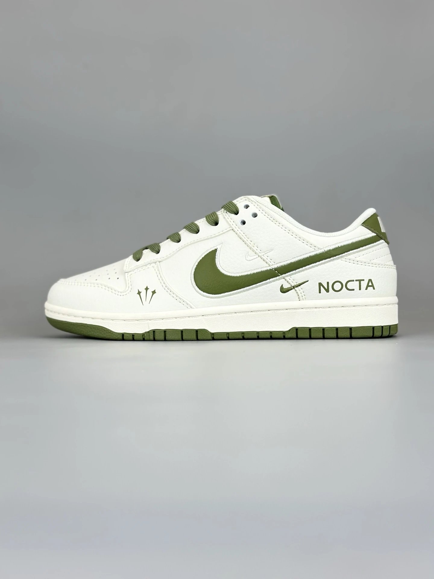 Nike Dunk Low NOCTA White Olive Leather Sneakers