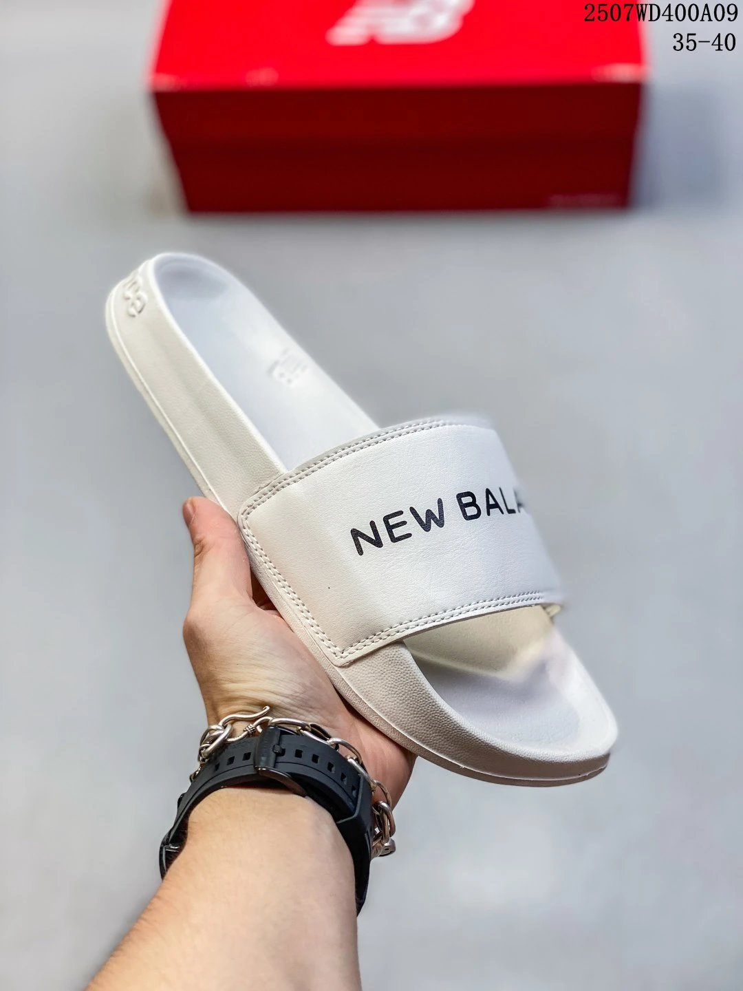 New Balance Cream Slide Sandals Unisex Beach Slippers