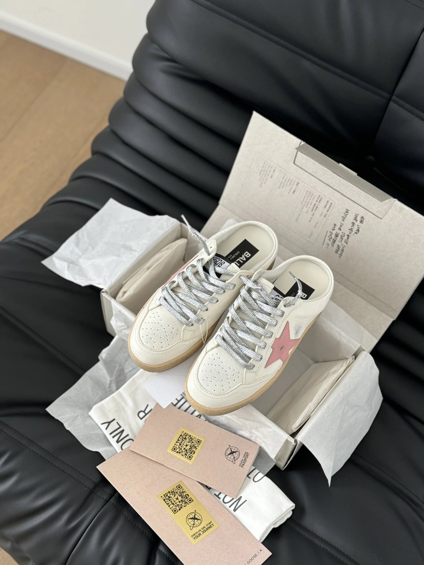 Golden Goose Ball Star Pink Star Sneakers