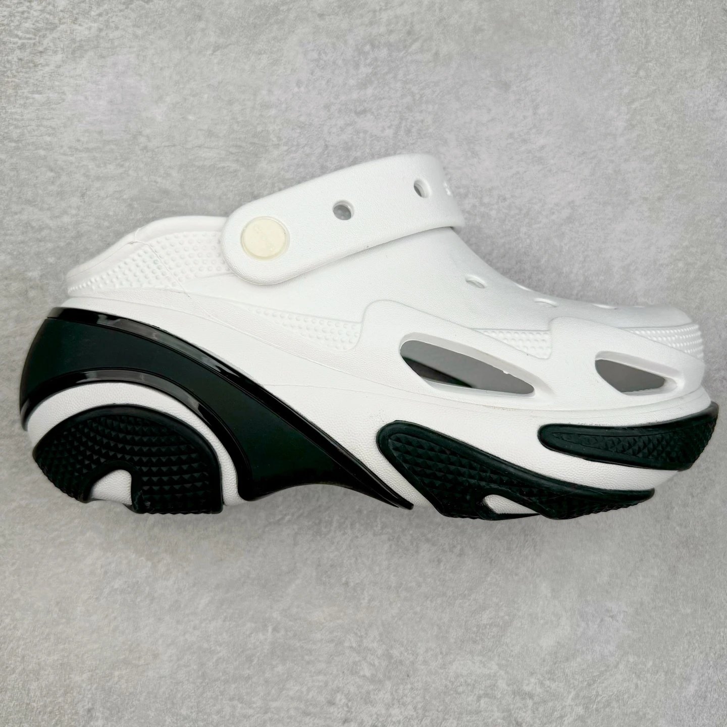 Crocs Echo Storm White Black Croslite Platform Clogs