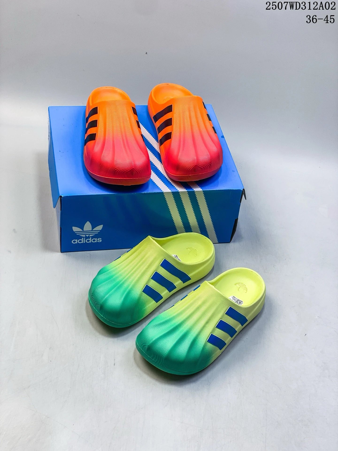 Adidas Originals Gradient EVA Slide Sandals Orange Red