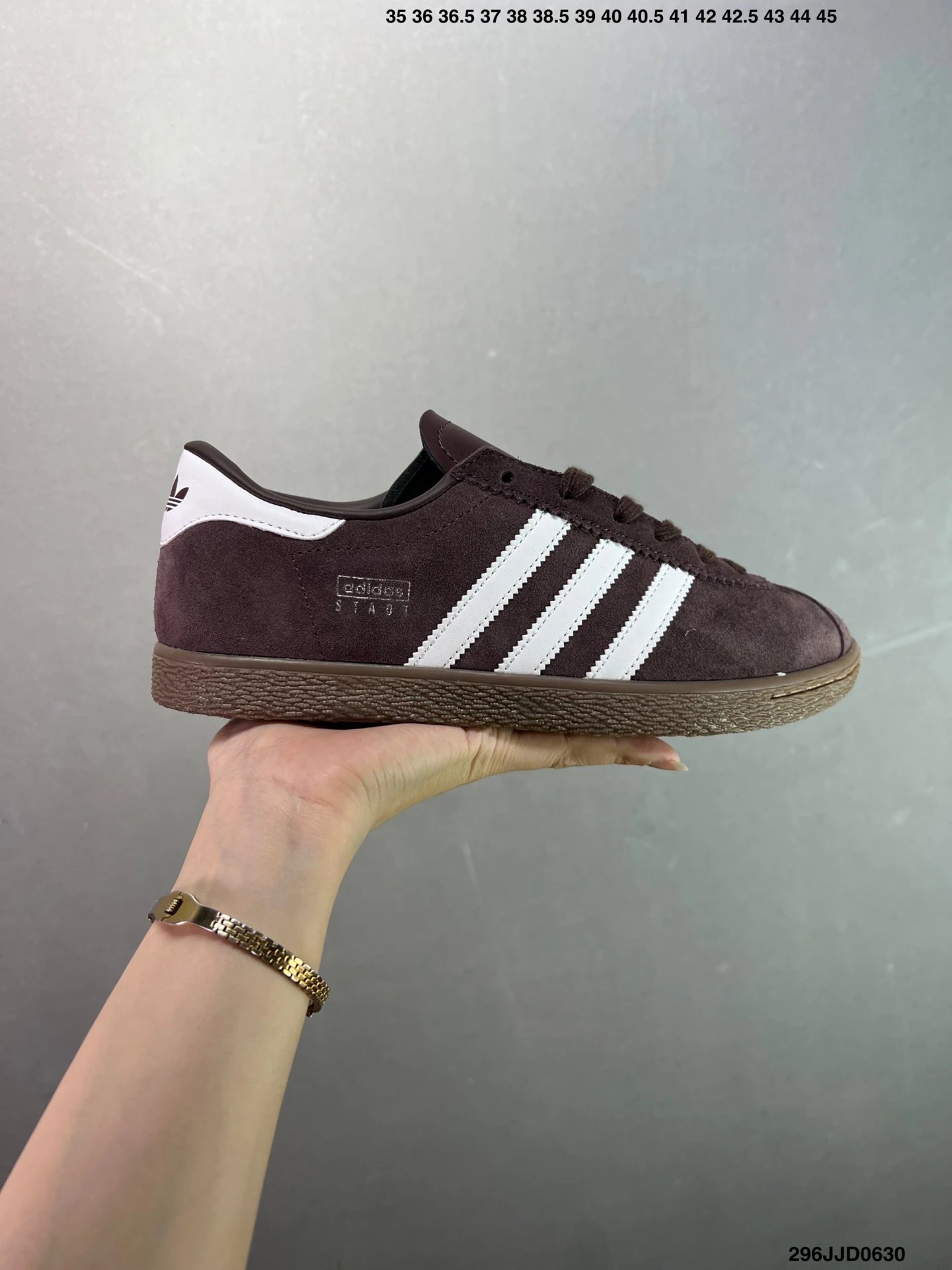 Adidas Spezial Dark Brown Suede Gum Sole Sneakers